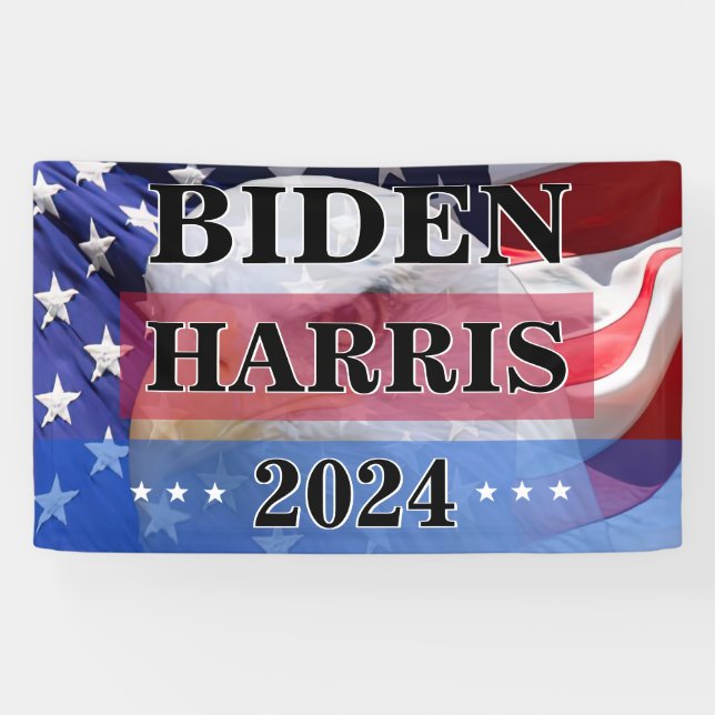 Biden Harris Non-official Campaign 2024 Banner (Horizontal)