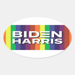 BIDEN HARRIS OVAL STICKER