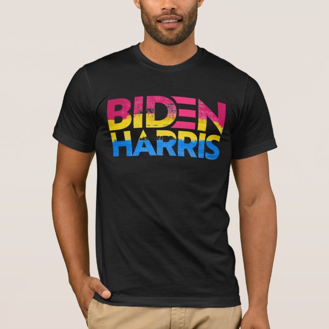 Biden Harris Pansexual Pride T-Shirt (Front)