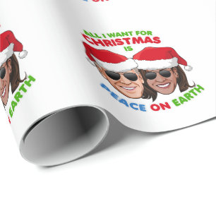 BIDEN HARRIS - PEACE ON EARTH WRAPPING PAPER
