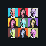 Biden Harris Pop Art (Neon) Canvas Print<br><div class="desc">Political Pop Art Gear and Political Gifts from PolitiClothes.com & PolitiCardz.com Find the Most Unique Election and Political Gifts Including: Political T-shirts, Political Bumper Stickers, Political Buttons, Political Posters, Political Pins, Political Cards, Political Mugs, Political Posters, Political Signs and More! Political Art & Gear: http://www.PolitiClothes.com Political Cards & Gifts: http://www.PolitiCardz.com...</div>