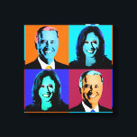 Biden Harris Pop Art (Orange, Blue, Purple, Red) Canvas Print<br><div class="desc">Political Pop Art Gear and Political Gifts from PolitiClothes.com & PolitiCardz.com Find the Most Unique Election and Political Gifts Including: Political T-shirts, Political Bumper Stickers, Political Buttons, Political Posters, Political Pins, Political Cards, Political Mugs, Political Posters, Political Signs and More! Political Art & Gear: http://www.PolitiClothes.com Political Cards & Gifts: http://www.PolitiCardz.com...</div>