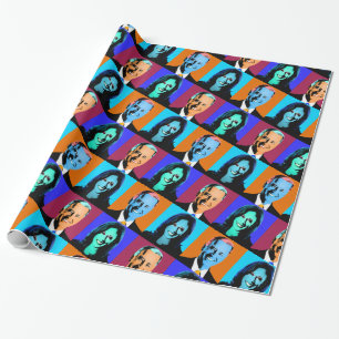 Biden Harris Pop Art (Orange, Blue, Purple, Red) Wrapping Paper