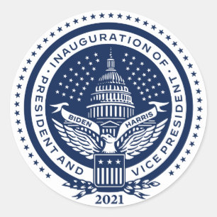 Biden Harris President Inaugural Logo Inauguration Classic Round Sticker