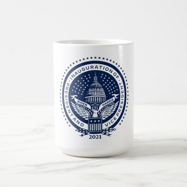Biden Harris President Inaugural Logo Inauguration Coffee Mug (Center)