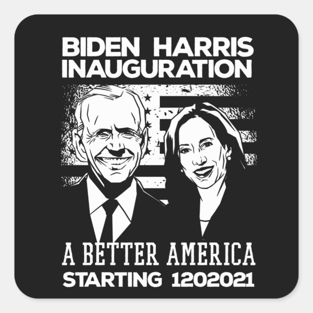 Biden Harris Presidential Inauguration 2021 Square Sticker (Front)