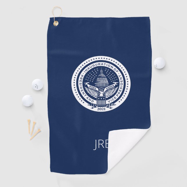 Biden Harris Presidential Inauguration Monogrammed Golf Towel (InSitu)