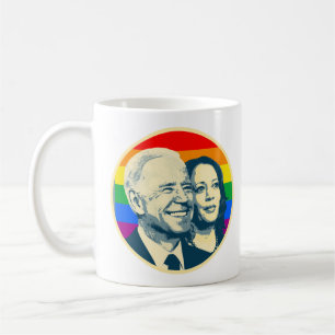 BIDEN HARRIS PRIDE BADGE LARGE COFFEE MUG