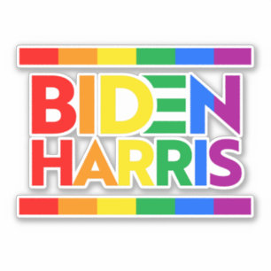 BIDEN HARRIS PRIDE RAINBOW