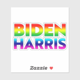 "Biden Harris" Pride rainbow colours lgbt lgbtq