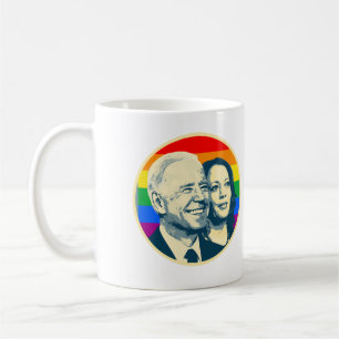 Biden Harris Rainbow Pride Coffee Mug