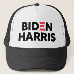 Biden / Harris Red Black White Trucker Hat