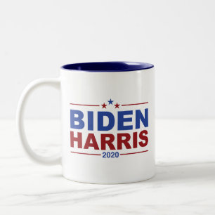 BIDEN/HARRIS Red & Blue Two-Tone Coffee Mug
