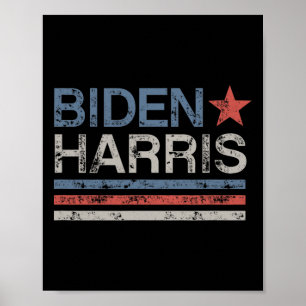 Biden Harris Retro Vintage Design Biden Harris Poster
