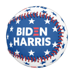 Biden / Harris Stars Pattern White and Blue Baseball