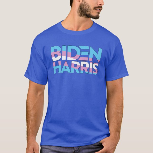 Biden Harris Trans Pride T-Shirt (Front)