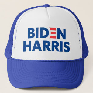 Biden / Harris White and Blue Trucker Hat