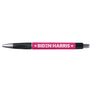 Biden Harris White Stars Red Pink Custom Color