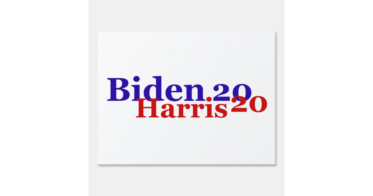 Biden Harris Yard Sign with Posts | Zazzle.co.uk