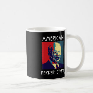 Biden Horror American Zombie Story Halloween Retro Coffee Mug
