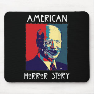 Biden Horror American Zombie Story Halloween Retro Mouse Mat