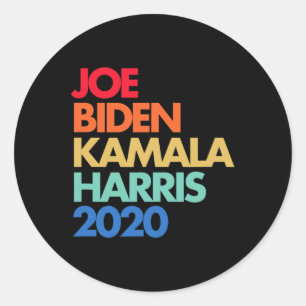Biden Inauguration 2021 Kamala Harris 2020 Rainbow Classic Round Sticker