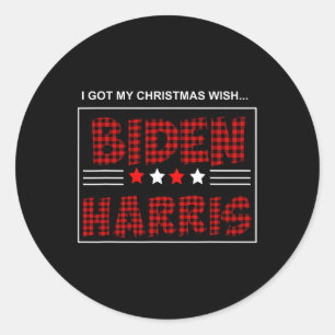 Biden Kamala Harris 2020 Christmas  Classic Round Sticker