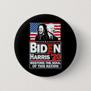 Biden Kamala Harris 2020 For Men Women Ladies 6 Cm Round Badge