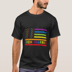 Biden Kamala Harris 2020 Rainbow Gay Pride Lgbt El T-Shirt