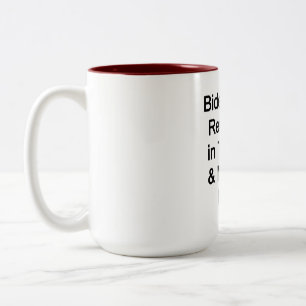 Biden lives rent free in Trump's head Two-Tone Coffee Mug