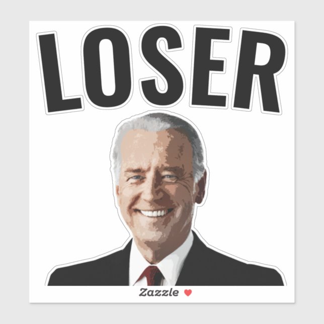 BIDEN LOSER DIE CUT STYLE DECAL STICKERS (Sheet)
