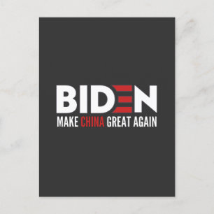 biden Make China Great Again Postcard