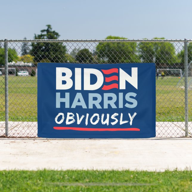 Biden Obviously 2024 Biden Harris Banner (Insitu)