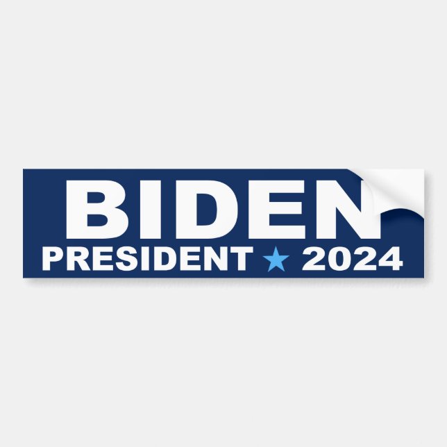 Biden President 2024 bumper sticker  (Front)