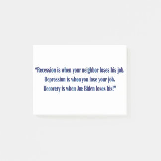 Biden-Recession Post-it Notes
