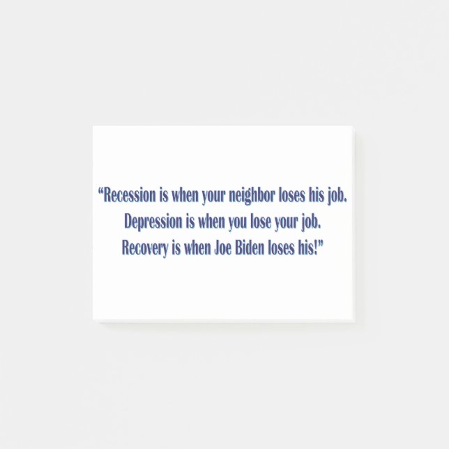 Biden-Recession Post-it Notes (Front)