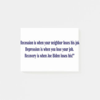 Biden-Recession- Post-it Notes