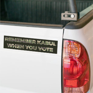 Biden Remember Kabul (Camo) Bumper Sticker