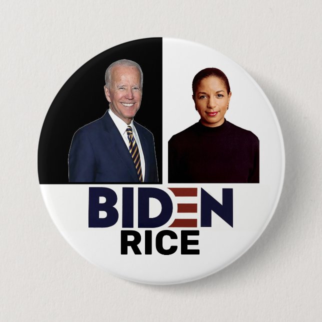Biden / Rice 2020 7.5 Cm Round Badge (Front)