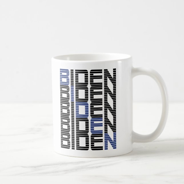 BIDEN text stacks Coffee Mug (Right)