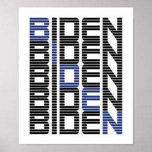 BIDEN text stacks Poster