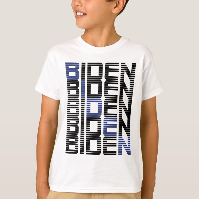 BIDEN text stacks T-Shirt (Front)