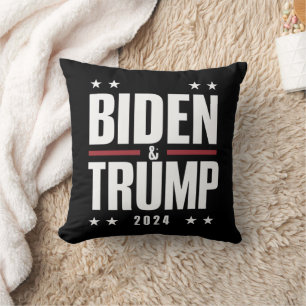 Biden Trump 2024 Funny Election Presidential VP Cushion