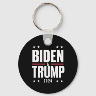 Biden Trump 2024 Funny Election Presidential VP Key Ring