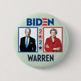 Biden Warren 2020 6 Cm Round Badge