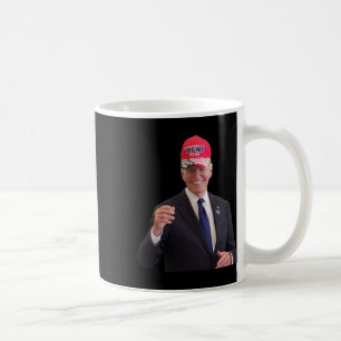 Biden Wears A Trump 2024 Hat  Coffee Mug
