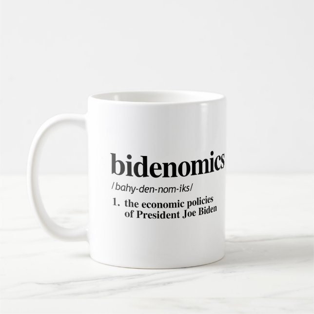Bidenomics Definition Coffee Mug (Left)