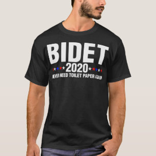 Bidet 2020 Never Need Toilet Paper Again Funny Gif T-Shirt