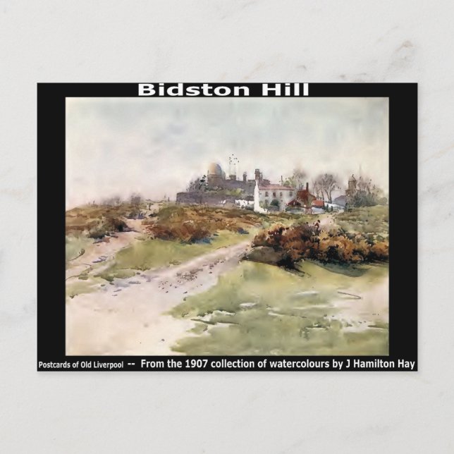 Bidston Hill, near Birkenhead, Wirral. Postcard (Front)