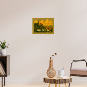 Bielefeld Germany City Art Poster
